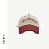 Street couple hat spring and summer face small baseball cap women's fashion contrasting color letter embroidery baseball cap men