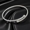 Stainless Steel Women's Fashionable Simple Colorfast Wire Rope Titanium Bracelet