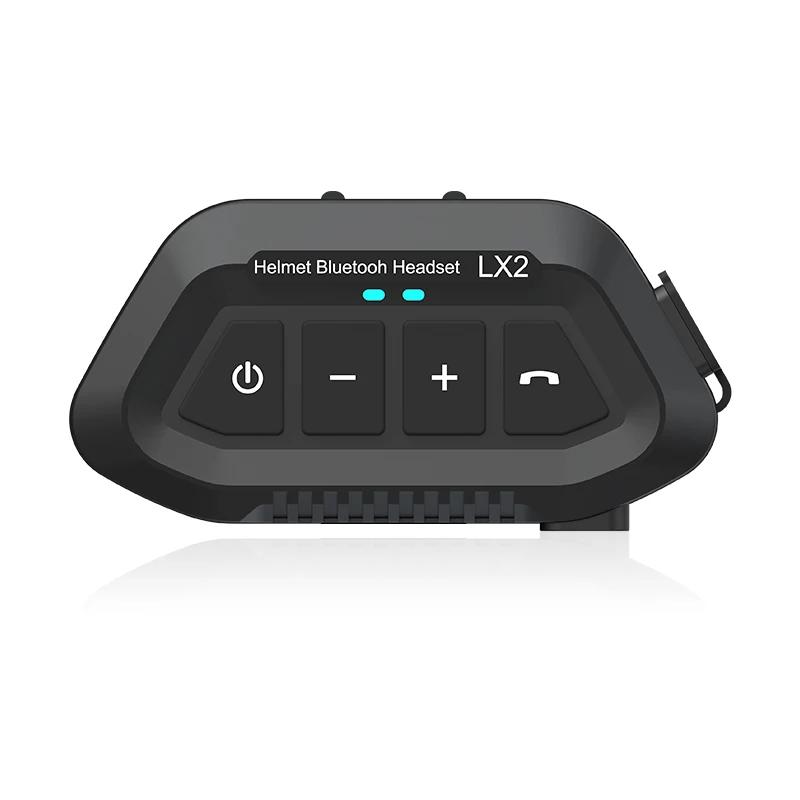 Motorcycle Helmet Bluetooth Headset 1200mAh Long Standby Wireless Hands-free Waterproof Motorbike Earphone Moto Earphone
