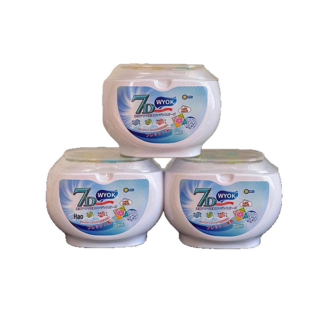 WYOK 7-in-1 Laundry Pods: Long-Lasting Fragrance, Softening, Concentrated Detergent, Stain Removal, Large Size