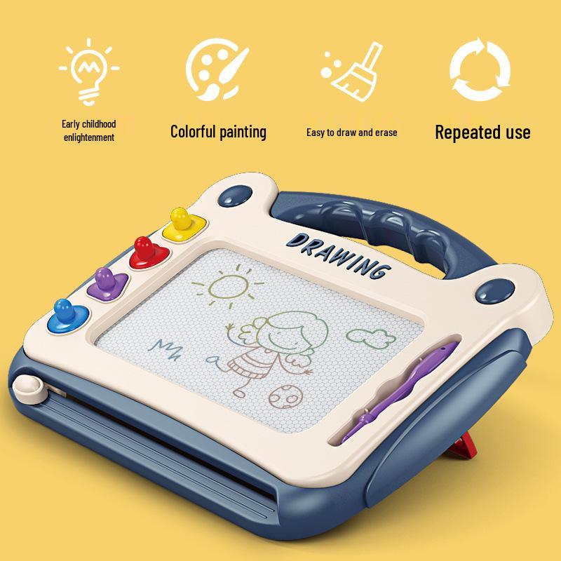 Large Magnetic Drawing Board for Toddlers Aged 1-3 - Colorful Doodle Toy for Boys and Girls