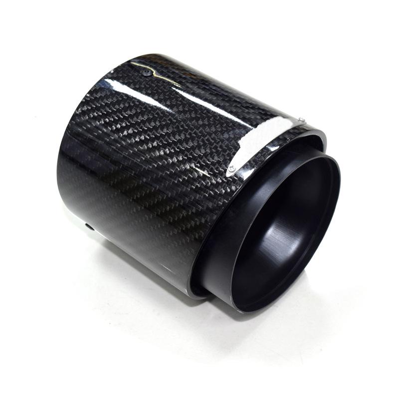 BMW Mini One Cooper JCW Carbon Fiber Exhaust Tailpipe - Black Blue Tip