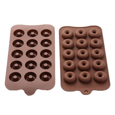 3D-Donut-Silikon-Gummiform, 15 Mulden, Donut-Ringformer, Küchenutensilien