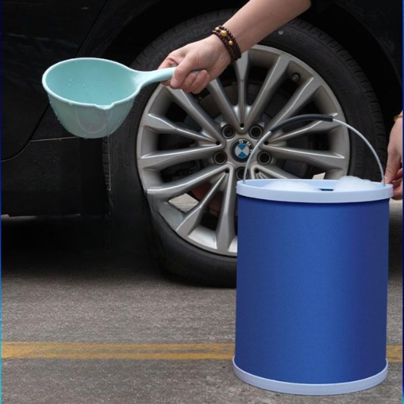 Multifunctional Folding Bucket Fishing Water Telescopic Cage Portable Car Wash Bucket Outdoor Trash Can Fishing Equipment