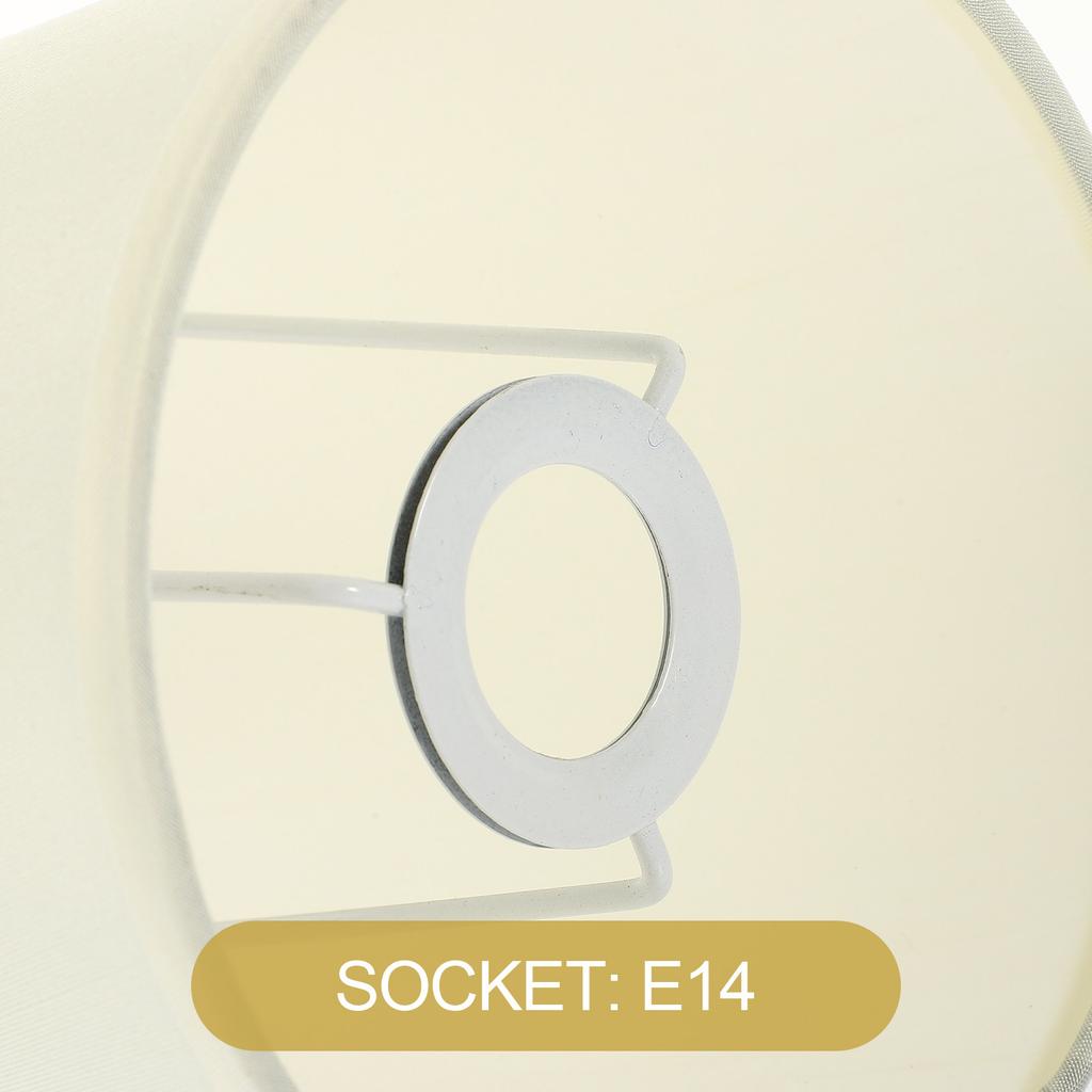 Einfacher Eleganter Lampenschirm für Schreibtischlampe E14 Fassung Kompakte Lichtabdeckung Kleine Lampenschirme Tisch Schlafzimmer Dekoration