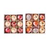 Red White  Gold Christmas Baubles 9pcs 6cm Christmas Tree Ball Ornaments Christmas Crafts Supplies Christmas Decorations