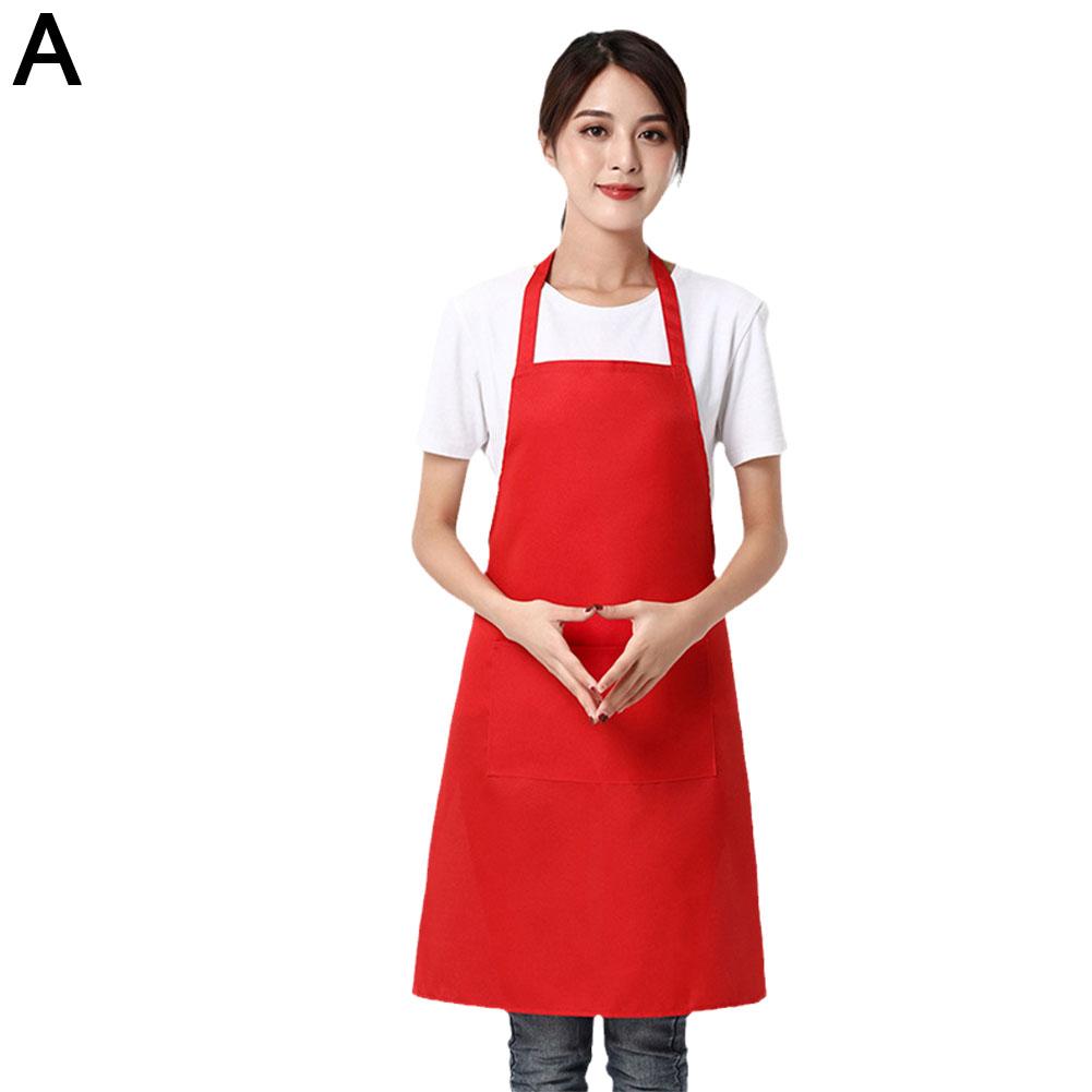

Регулируемый кухонный фартук Унисекс Водонепроницаемый Пылезащитный Однотонный Шеф-повар Официант Парикмахер Грязеотталкивающий Халат Без рукавов Фартук