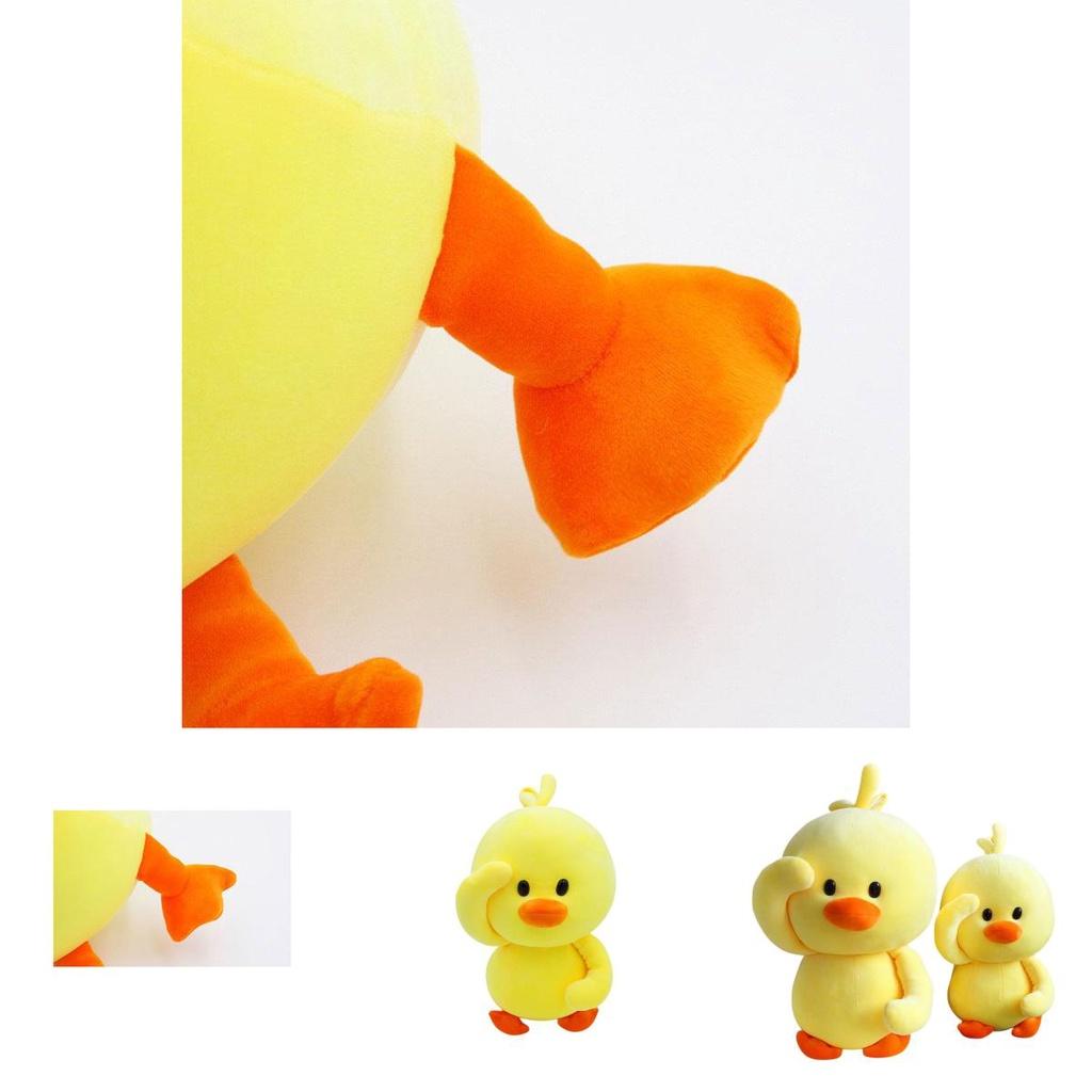 Cute Yellow Duck Plush Toy Adorable Stuffed Animal For Girls Duckling Doll Gift