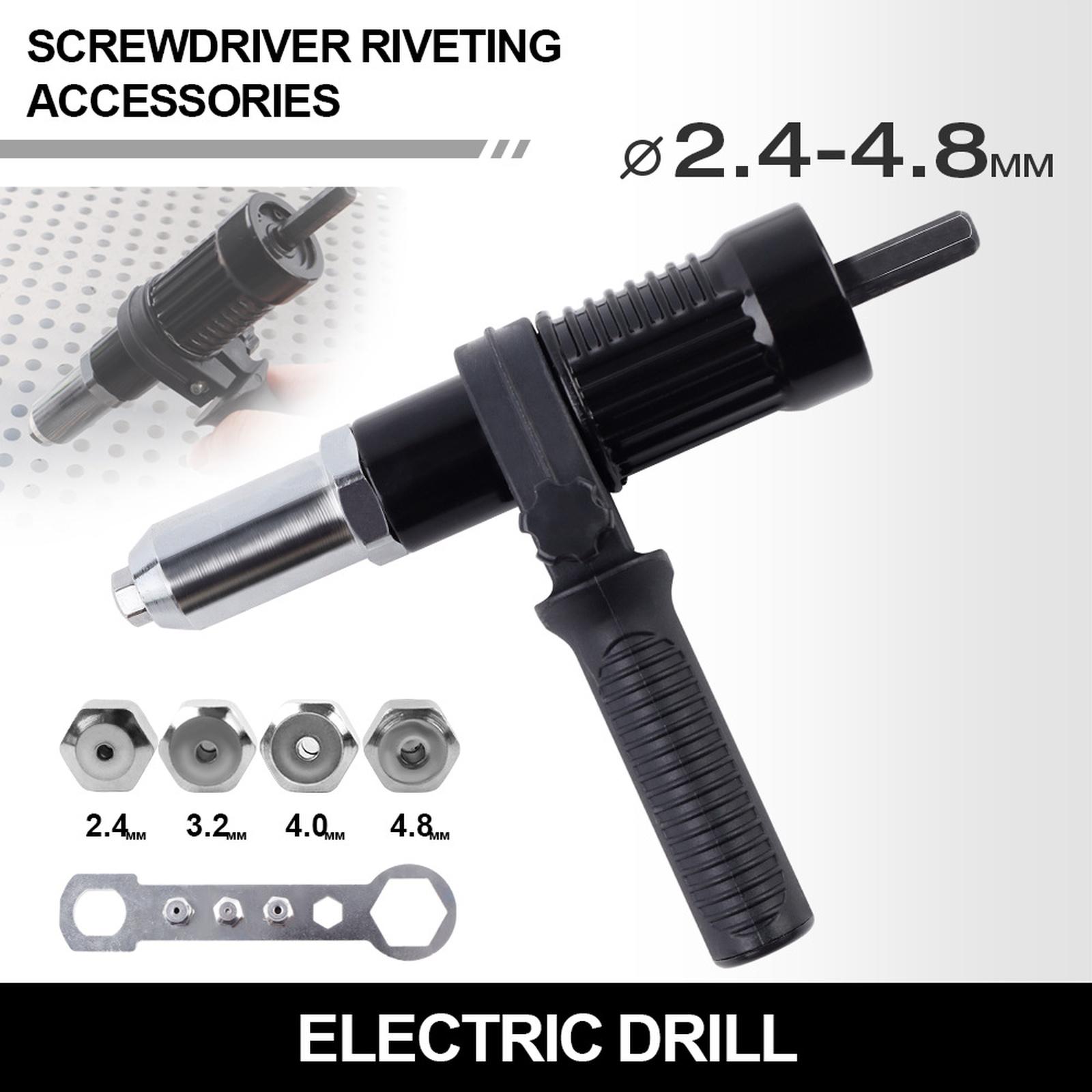 

Pulling Drill Bit Adapter with Hex Shaft Adapter,2.4/3.2/4.0/4.8mm,Cordless One Size