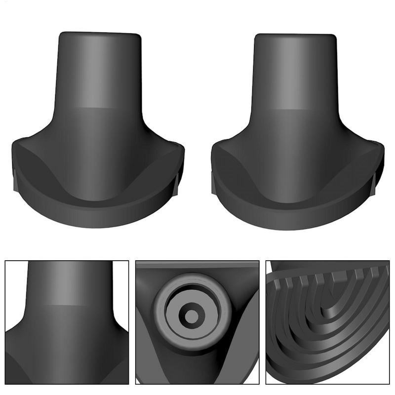 2pcs Golf Bag Leg Feet Attachable Stand Feet For Golf Bag Durable Black Rubber Golf Bag Feet Attachment Golf Players Bags Stan