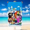 Quick Dry Beach Towel Adventure Time Pattern, Lightweight Absorbent Towel for Pool Beach Vacation Use
