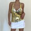 Accessories, Sexy Sequined V-Neck Vest, Handmade Clothing Chain, Nightclub Style Shiny Disc Body Chain