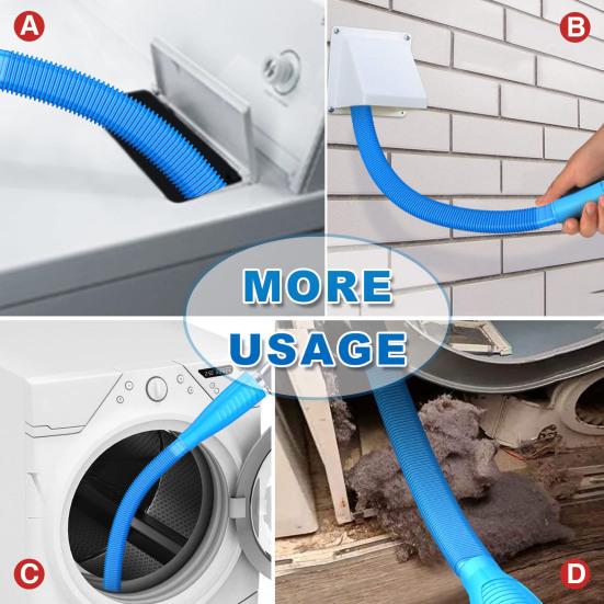 Dryer Vent Cleaner Kit Dryer Lint Brush Easy To Use Flexible Design Vacuum Hose Attachment Brush Lint Remover