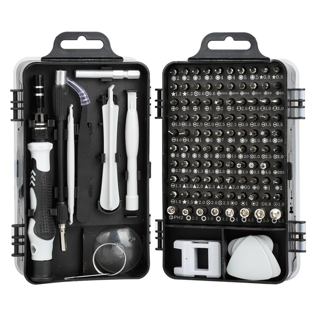 115-in-1 Carbon Steel Multi-Purpose Clock & Phone Repair Screwdriver Set