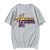Y2K T-Shirt Streetwear Sommer Hannah Montana Logo T-Shirt Unisex Damen Lässig Kurzarm T-Shirt Unisex Mode Ästhetik Trend
