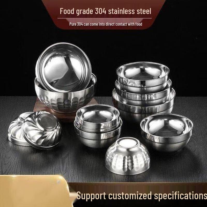 

Stainless Steel Double-Layer Insulated Lily Bowl