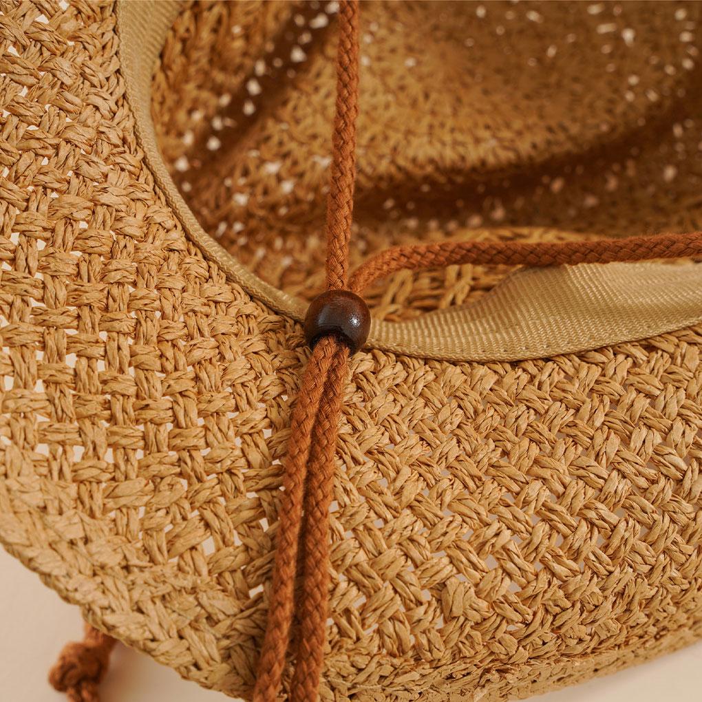 Wide Brim Western Sun Hat Breathable And Waterproof For Outdoor Adventures PP Outdoor Straw Hats Cowboy Hat Beach Cap