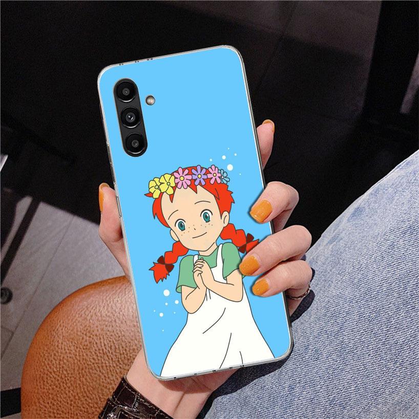 A-Anne Of Green Gables Shirley Phnoe Hülle für Samsung Galaxy A17 A37 A57 A16 A26 A36 A56 A15 A14 A13 A55 A54 A53 A35 A34 A33 A25