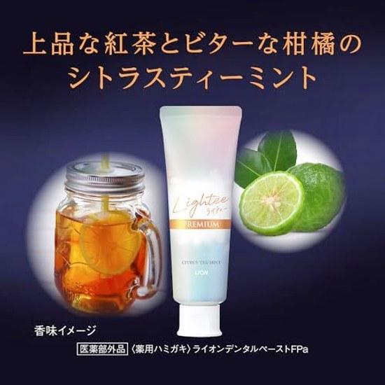 Lightee PREMIUM Quasi-drug Whitening Toothpaste Citrus Tea Mint Paste 100g + Mini Included