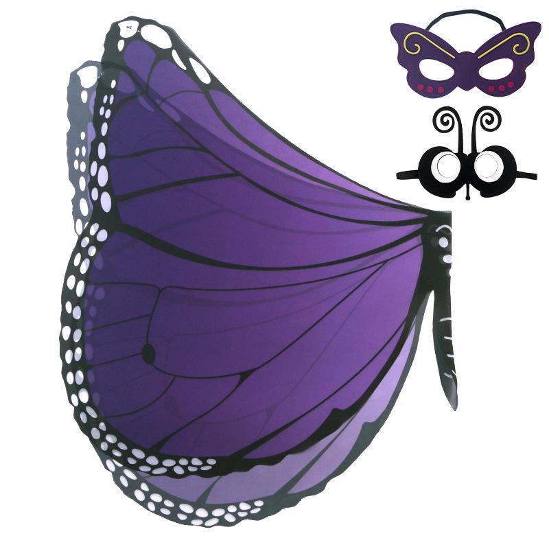 Children's Elf-Style Angel Butterfly Costume Set with Wings and Mask