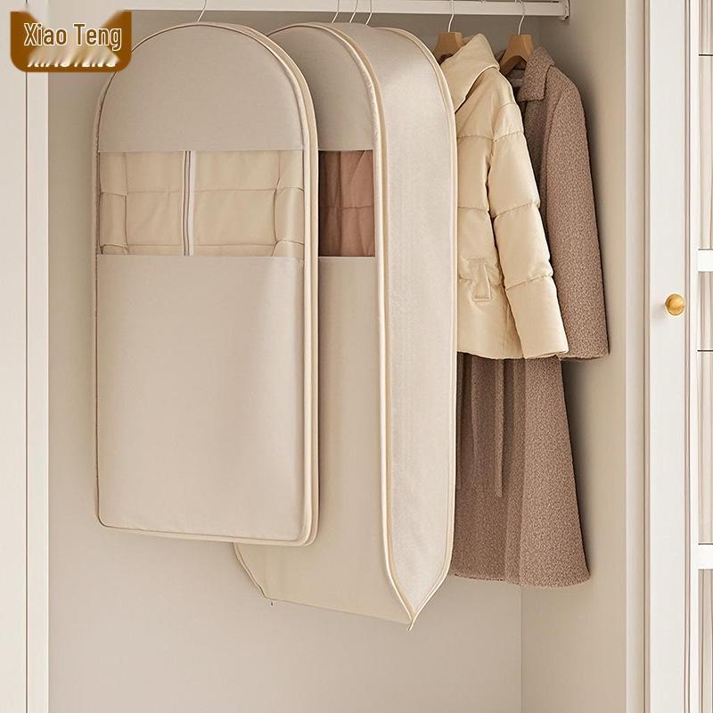 Transparente Kompressions-Daunenjacke Hängebeutel - Kleiderschrank Kleidungsstück Staubschutzhülle.