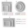 DIY Coaster Plate Molds Geometry Tray Cup Mat Silicone Molds for DIY Art Craft Cups Mats Epoxy Resin Coaster Molds