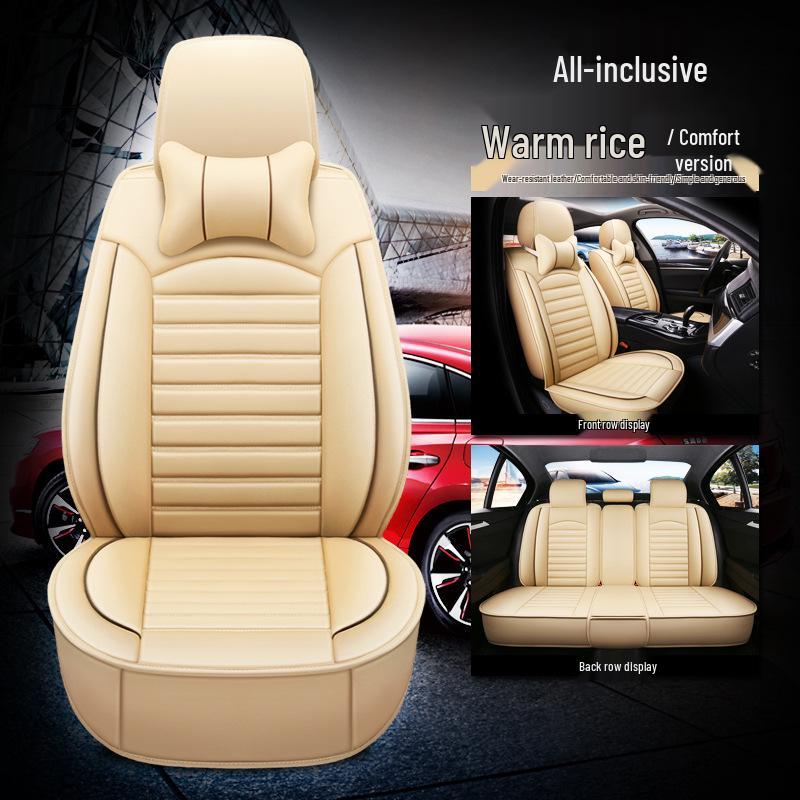 Full Leather Car Seat Cover, Universal Fit for Bin Yue, Emgrand GS, Vision, Boyue