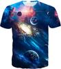 T-shirt Estiva da Uomo in Poliestere 3D Asciugatura Rapida Traspirante Manica Corta T-shirt Casual Colore Tie Dye T-shirt Estiva