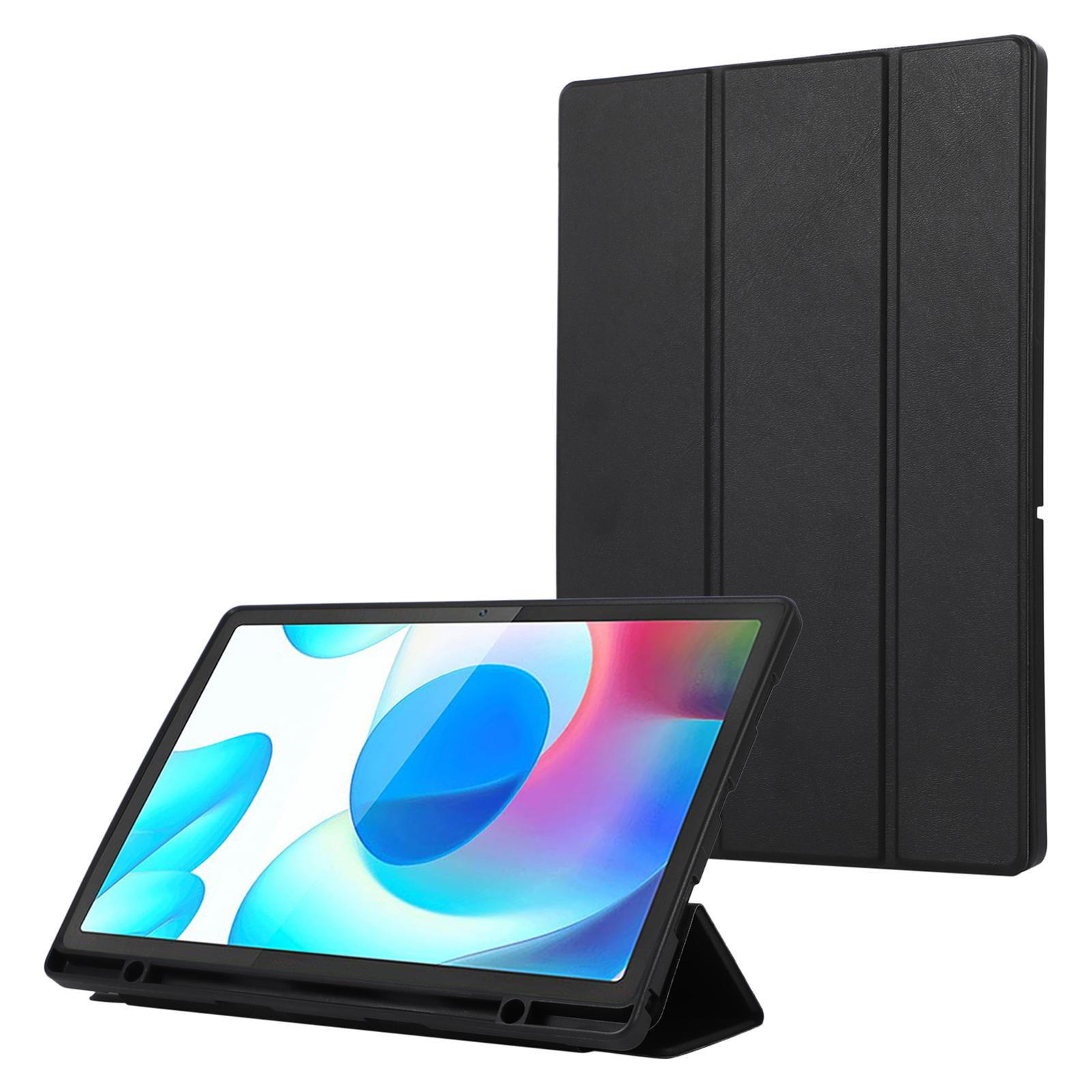 

Чехол для Samsung Galaxy Tab A9+ Чехол-подставка трифолд из ПУ кожи для планшета со слотом для стилуса Black