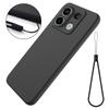 For Xiaomi Poco X6 5G/Redmi Note 13 Pro 5G Case with Strap Liquid Silicone Phone Back Cover