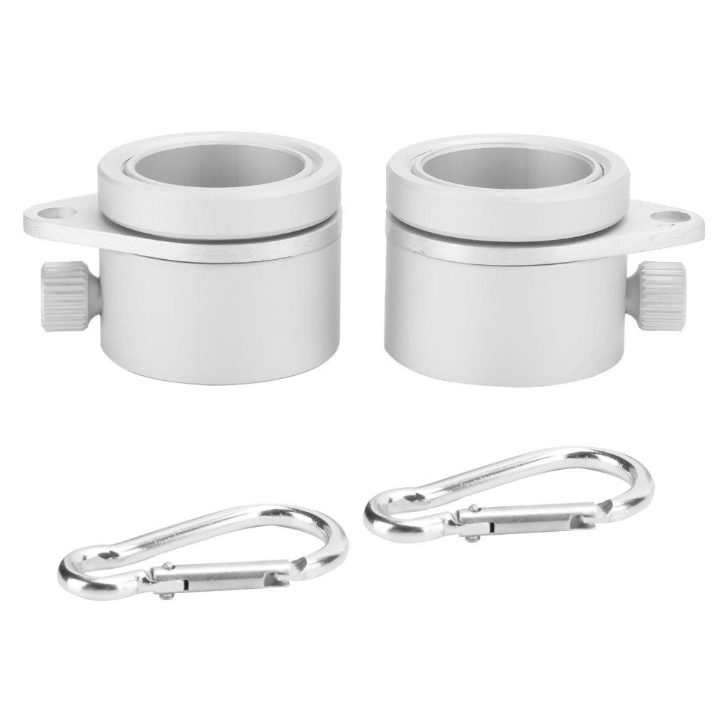 2Pcs Aluminum Alloy Swivel Ring Rotating Rotating Ring Easy Install Flag Ring  Flagpole Fix