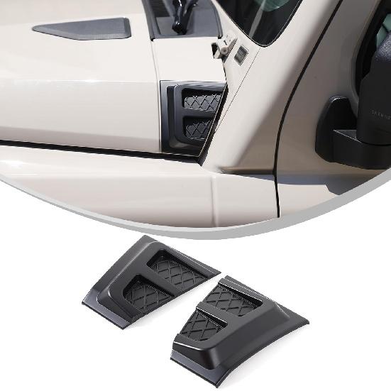 

2PCS Car Black Cowl Armor Corner Guards Outer Cowling Cover Compatible with INEOS Grenadier 2020-2025 Accessories, Car Hood Left Right Side Armor матовый черный