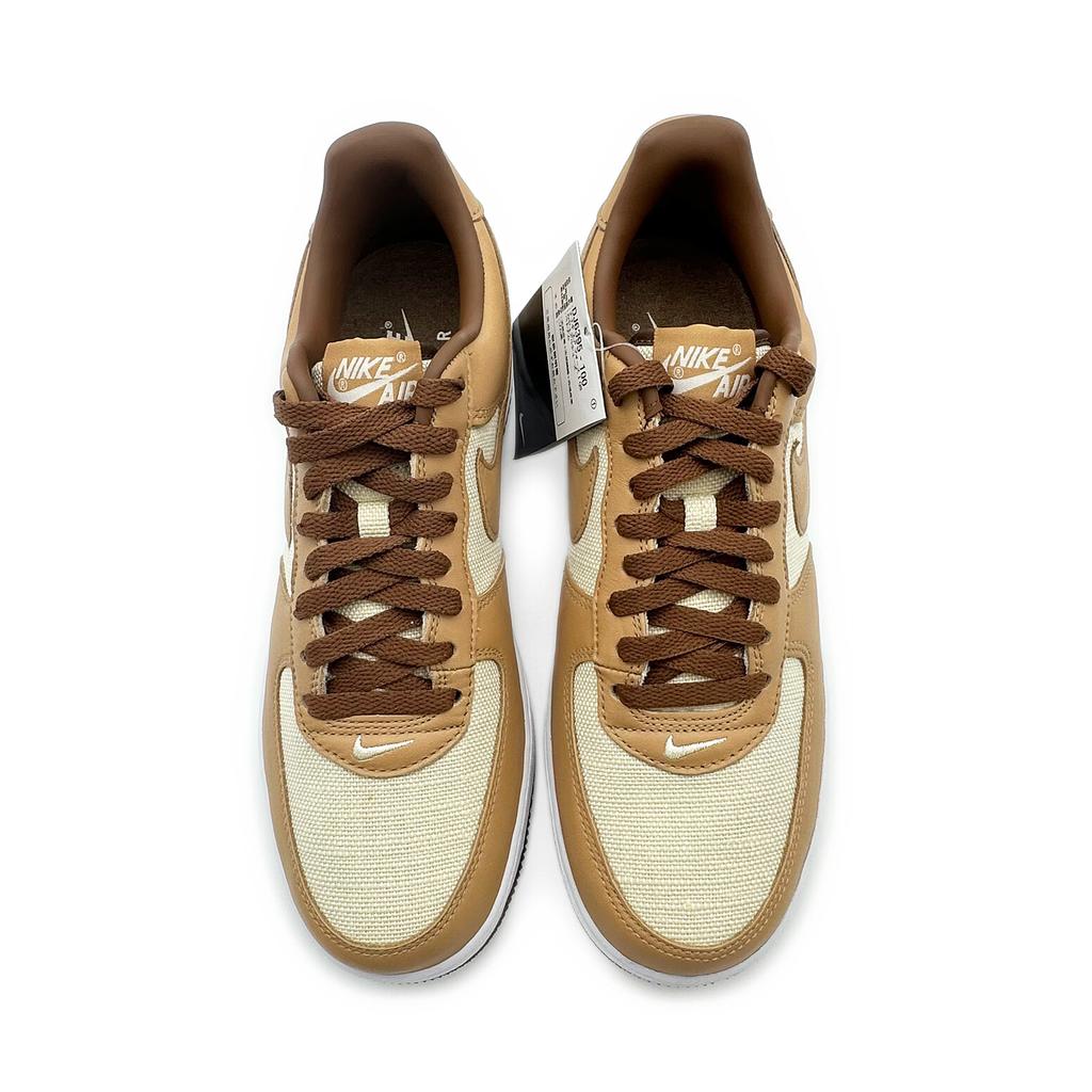 DJ6395-100 Nike Air Force 1 Low Acorn Underbrugh Beige Tan Canvas (Men's)