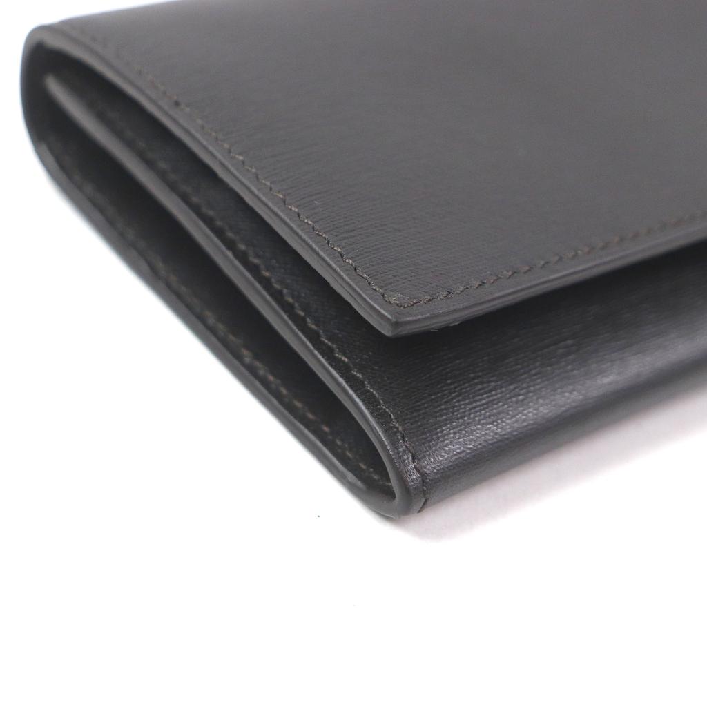 Pristine Dunhill Purse sidecar Long wallet black leather mens Used