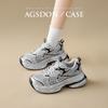 Augustine silver dad shoes women 2025 new summer casual retro running shoes mesh platform sneakers