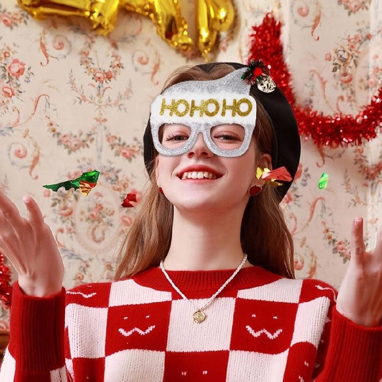 Reusable Plastic Glasses Holiday Celebration Eyewear For Costume Parties Group Photo Props