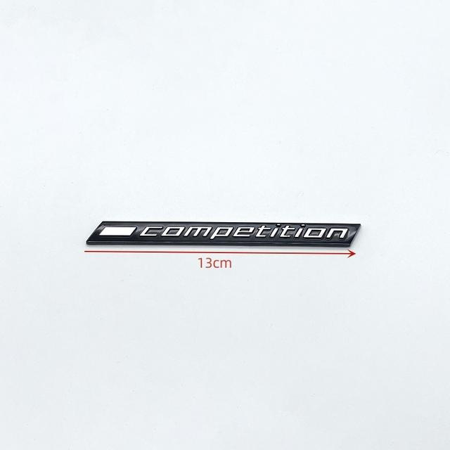 3D ABS Car Trunk Emblem COMPETITION Bar Underlined Emblem for BMW M2 M3 M4 M5 M6 M8 X2M X3M X4M X5M X6M X7M Badges Sticker