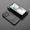For iPhone 17 Case Compatible with MagSafe PC Kickstand Ripple Texture TPU Phone Cover
