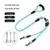 Wave Pattern Anti-Tangle Detachable Double Dog Leash