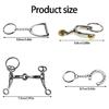 4Pcs Versatile Silver Key Ring for Daily Use Alloy Equestrian Keychain for Gifting To Friend Family and Coworkers