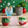Christmas Tree Silicone Mold Suitable for Resin Crafts Embossed Planter Jewelry Making Multipurpose Holiday Decoration