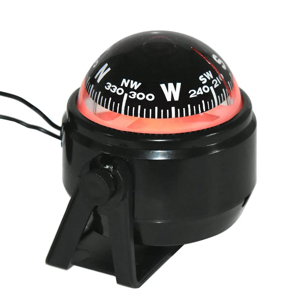 Waterproof Navigation Positioning Car Boat Compass Marine Sailing Compass With Electronic LED Light Nautical Compass