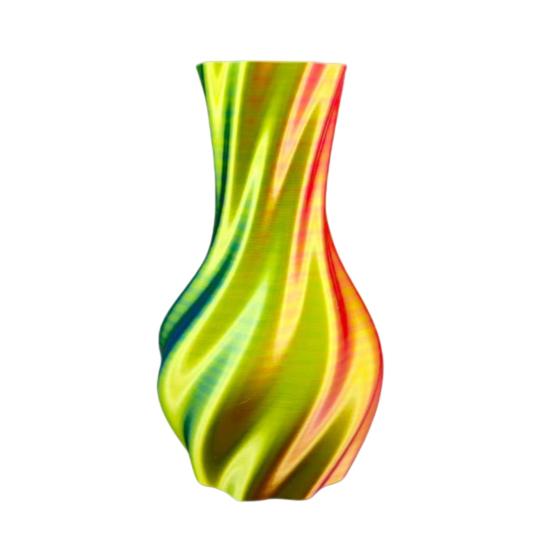 3D Printed Vase Decorative Spiral Flower Vase Modern Twisted Vase for Living Room, Shelf, Wedding & Dining Table Centerpiece, Farmhouse Home