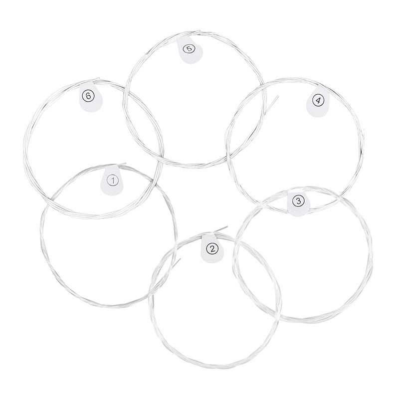 

Classical Guitar Strings C311 Nylon Core Silver Plated Copper Pu Coating Classic Guitar Strings Musical Instrument Accessories one size