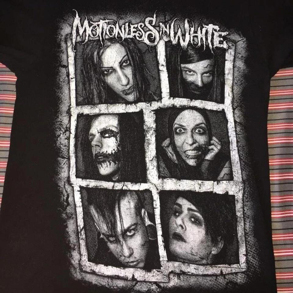 

2011 Tour Motionless in White Band Shirt On Front Black Unisex S-5XL UU257 S