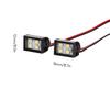 2 Stück Fernbedienung LED-Leuchten Scheinwerfer Dachlampe Licht 8 LEDs Licht Ersatz für 1Celsius10 -4 -6 D90 4 SCX10 HPI Auto DI