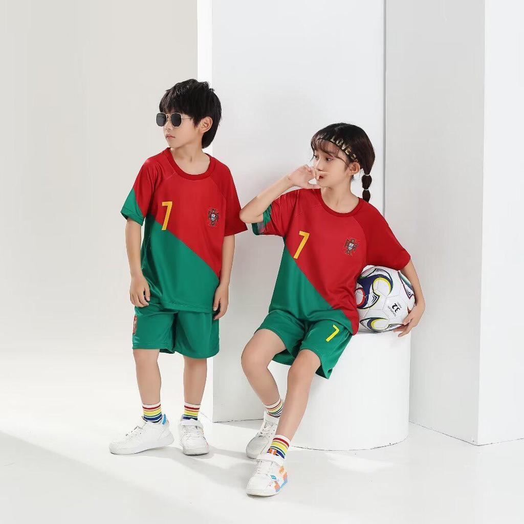 Portekiz Ana Sayfa Hayır. 7 Ronaldo Çocuk 22-23 Futbol Forması