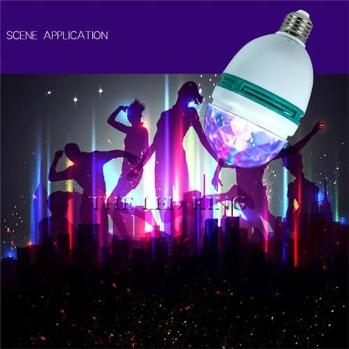 Portable Mirror Ball Stage Light, Auto-Rotating LED Disco Ball Light, Multicolor Stage Lighting, 3W RGB, 3 Color Changes, Stage Effect, Disco, Party,