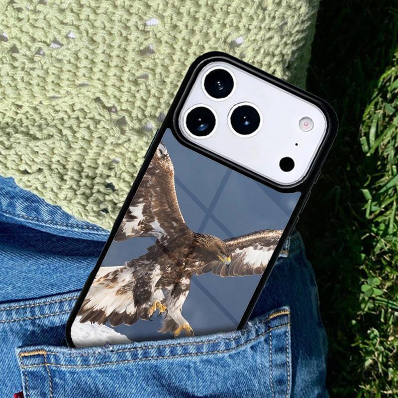 Golden Eagle Flying Phone Case Cover Compatible with for IPhone 17air 16e 15 14 13 12 11Pro Max 17 Air