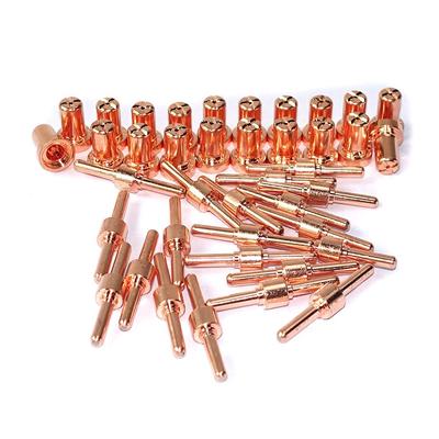 PT31 Plasmaschneidbrenner-Verbrauchsmaterial, 40 Stück, Plasmabrennerspitze, Elektrodendüse